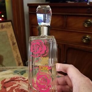 Elegant Pink Floral Perfume Bottle With Viva La Juicy Spray!!!